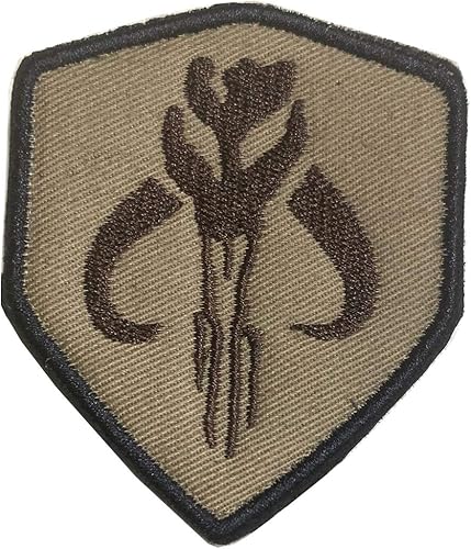 Escudo táctico de calavera de película, emblema de cazarrecompensas de mercenario, emblema militar bordado, parche de gancho y bucle, parche táctico