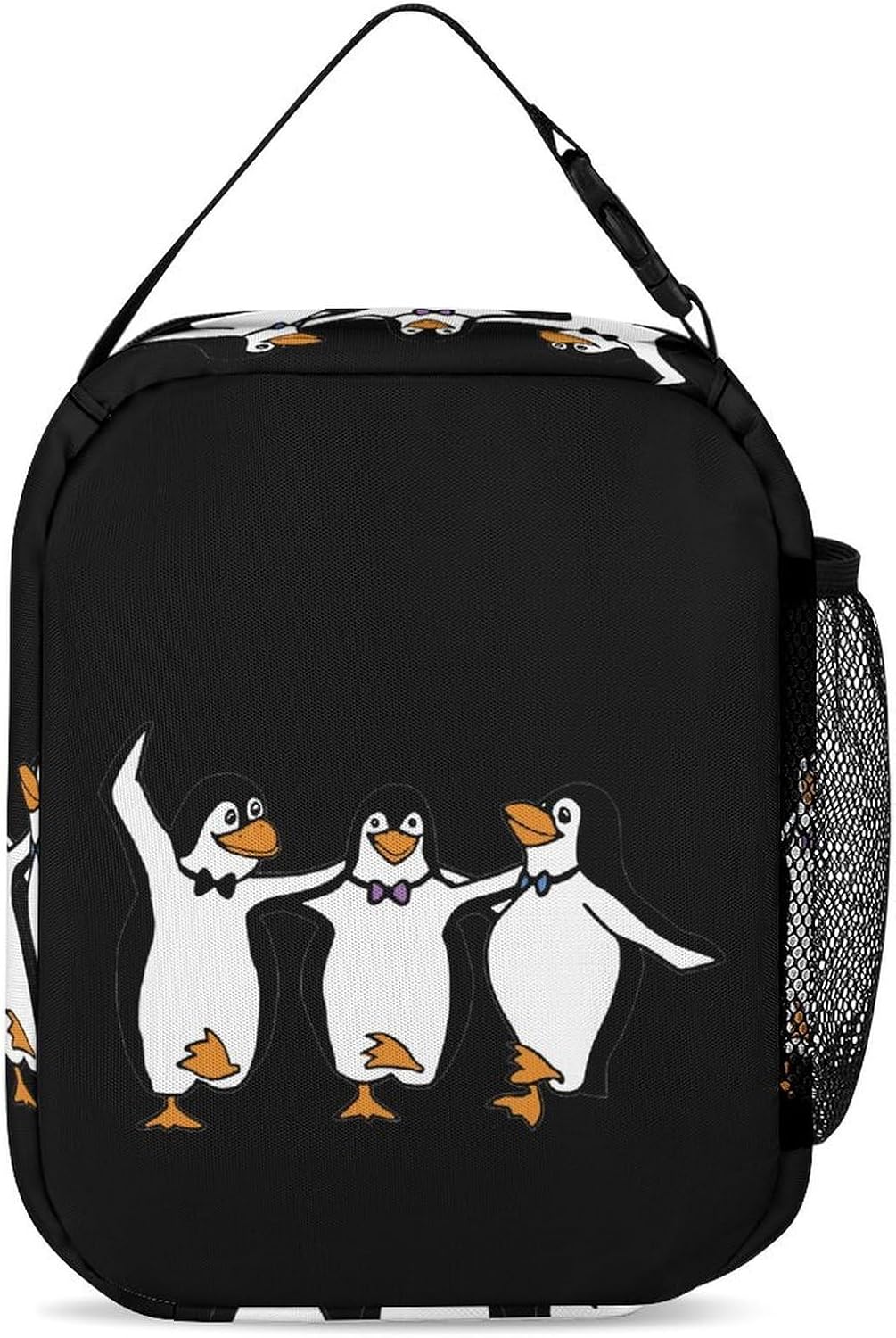 Funny Penguines Backpack with Lunch Box Makeup Bag Shoulder Bags Daypack for Travel Work Camp image 4