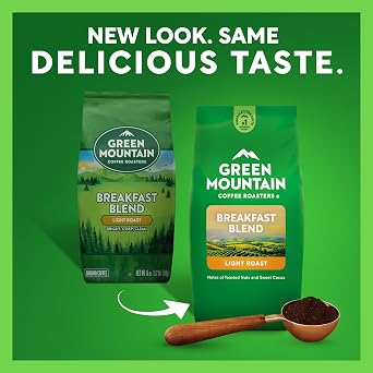 Green Mountain Coffee Roasters Breakfast Blend, Ground Coffee, Bagged 18 oz