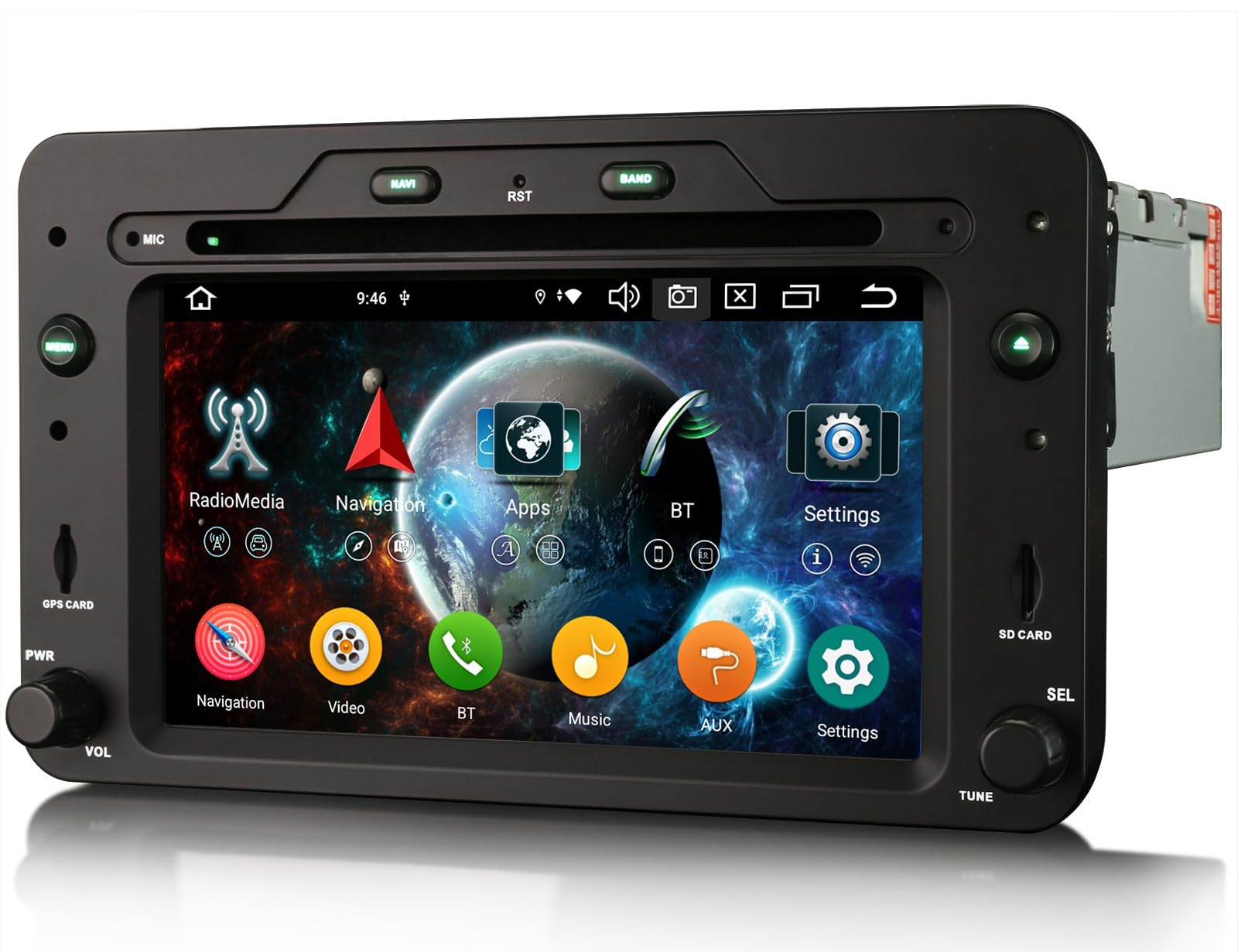 4GB+64GB Android 16 Autoradio per Alfa Romeo Spider Brera 159 Sportwagon | 8-Core Carplay Android Auto DSP Bluetooth 5.0 WiFi Dab+ FM Radio Navigatore GPS Canbus