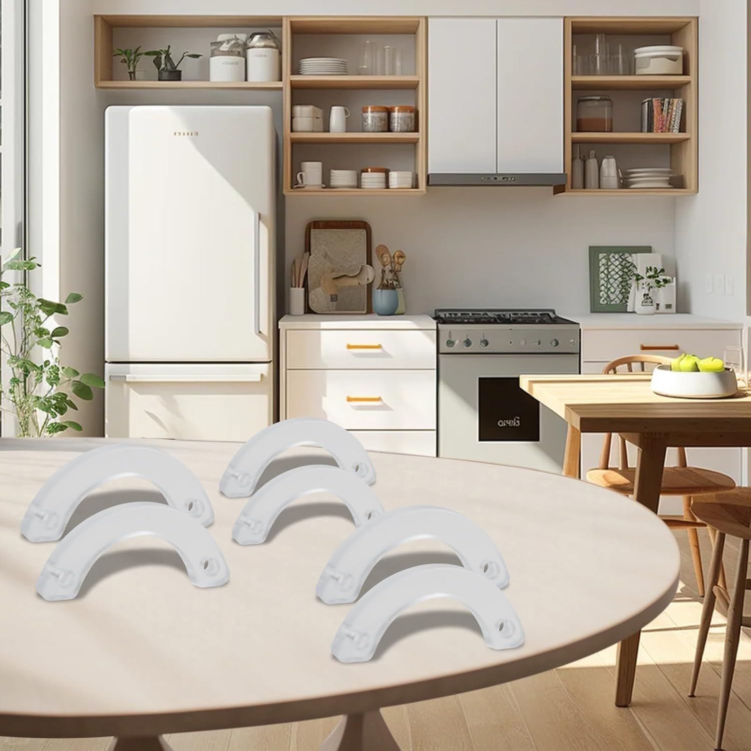 10-Pack Transparent Drawer Stopper Bottom- Sliding Drawer Slides, Prevents Drawer Slippage Vanity Desks, Dressing Tables & Dressers, 1.0 cm x 1.0 cm x 1.0 cm