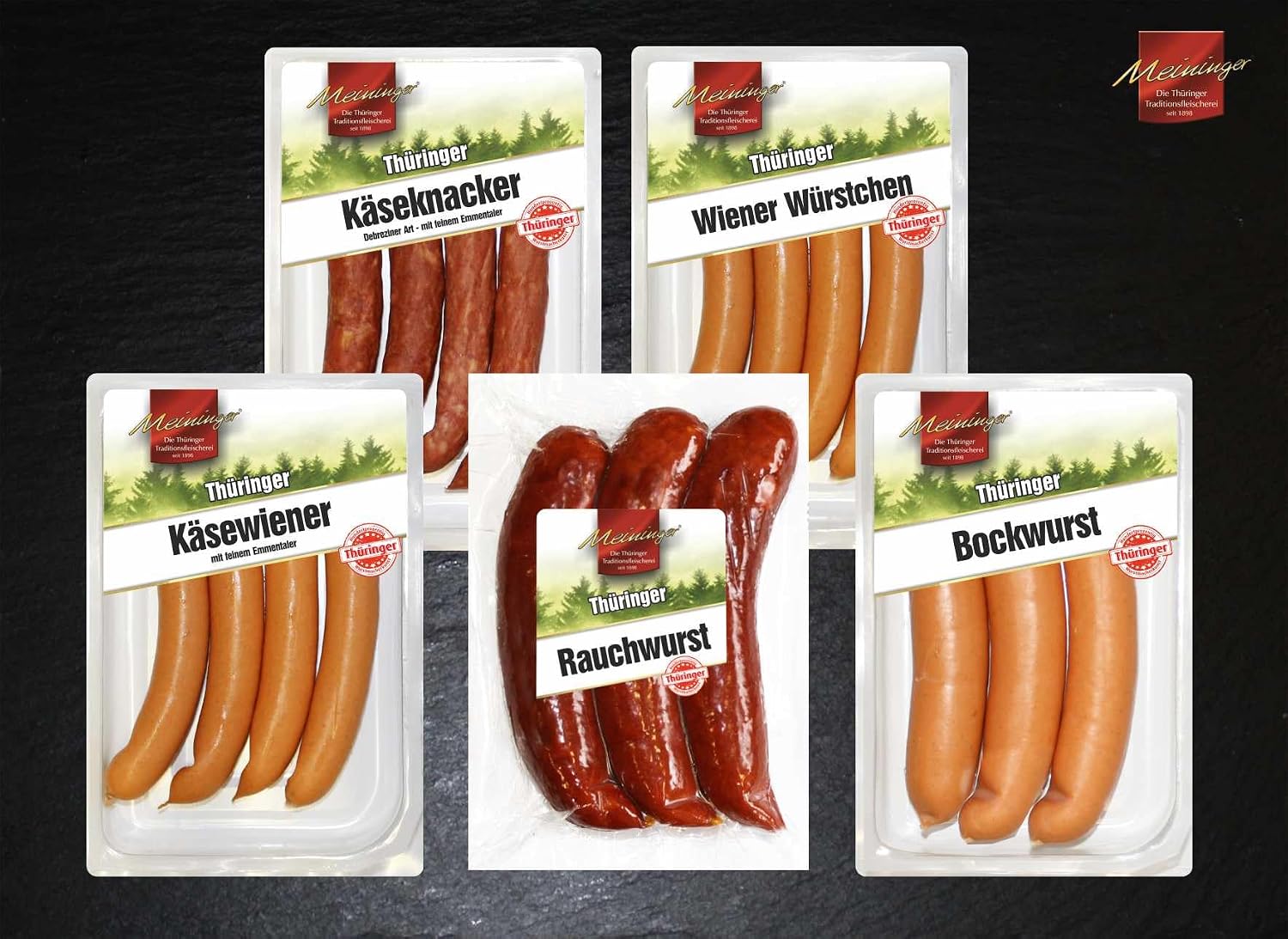 Thüringer Wurst Probier-Set mit 5 Spezialitäten aus Meiningen