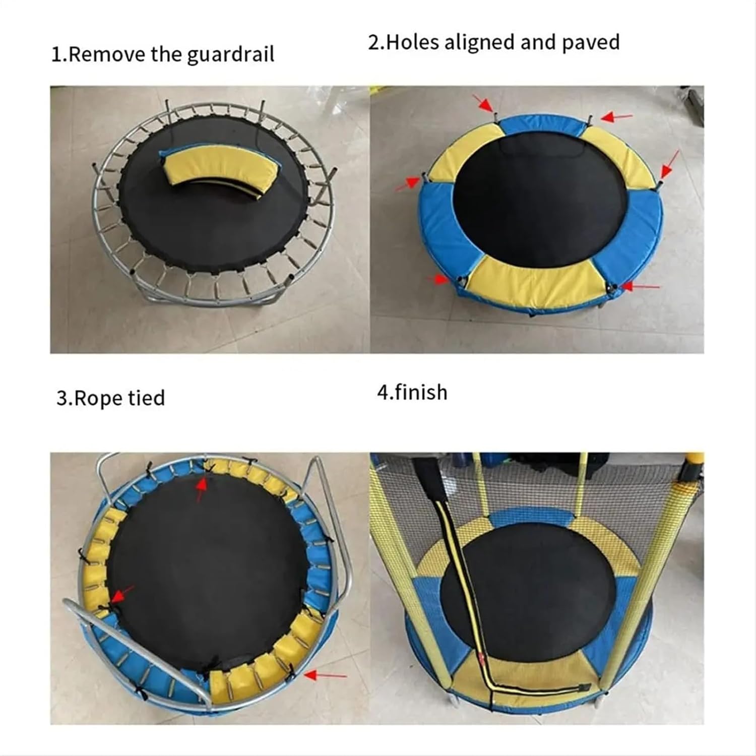 Trampoline Pad Trampoline Pad,47inch Replacement Safety, Spring Cover, Guard Protective