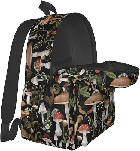 Miniatura 4 de Mochila de caza con bandera estadounidense de camuflaje para niñas, niños, mochila ligera para la escuela, Diseño de hongo, Mochilas Daypack