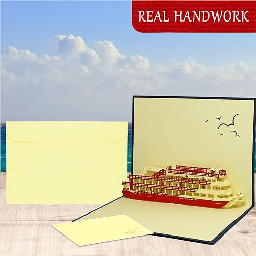 Miniatura 4 de LIN17170, POP UP 3D tarjetas de felicitación arquitectura tarjeta de transporte cupón de viaje tarjeta comercial cruceros, viajes en barco y viajes