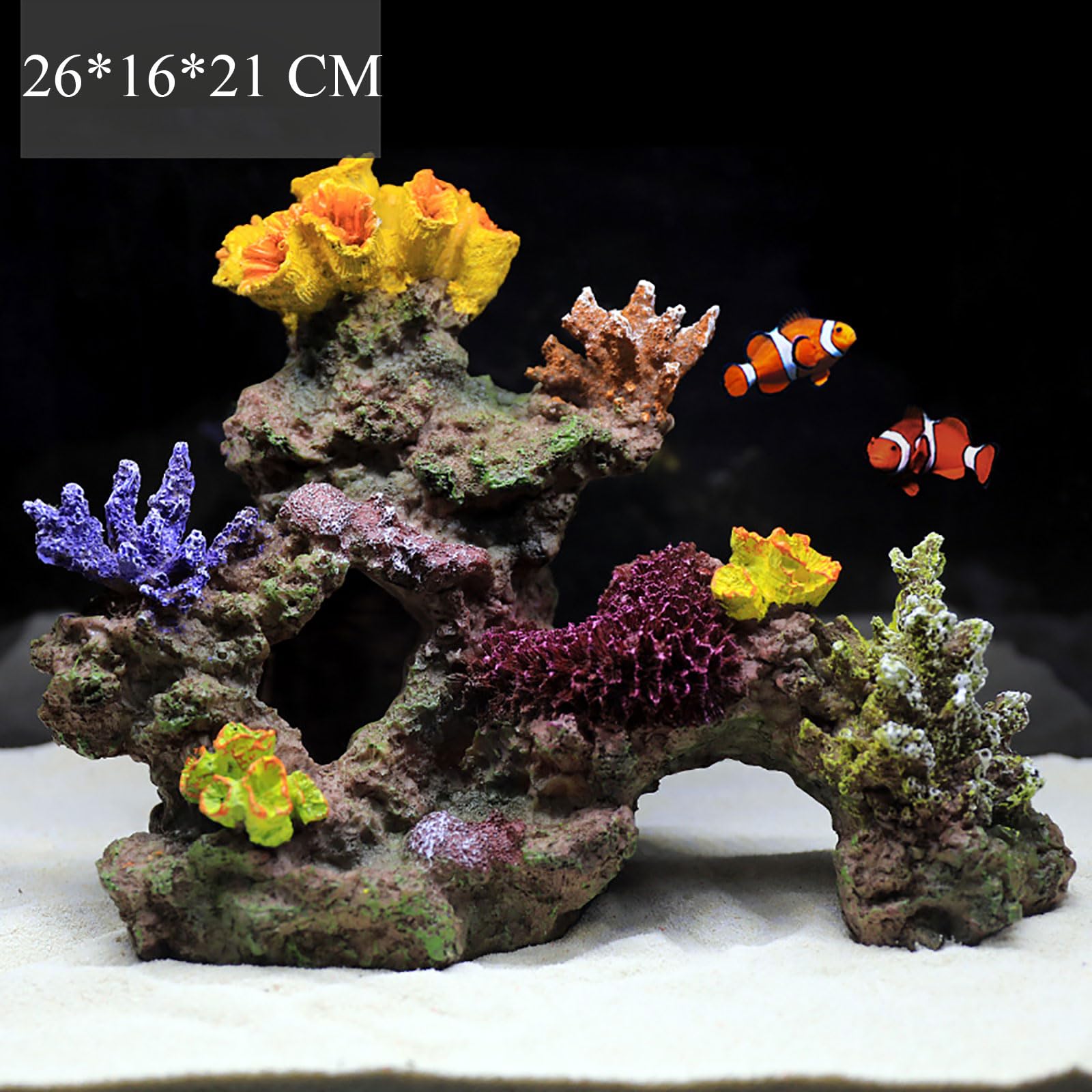 Artificial Fish Coral Reef And Seaweed Underwater Aquarium