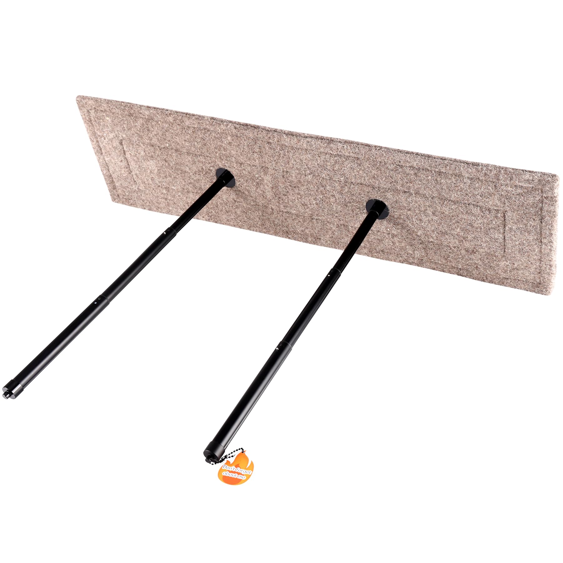 TJCYGO Chimney Fireplace Draft Stopper, 8''x32'' Chimney Flue Plug, 100% Natural Wool, Damper Draft Stopper Plug,Fireplace Plug Seal Save Energy Block