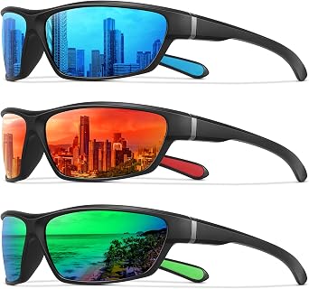 MEETSUN Polarized Sports Sunglasses for Men Women Wrap Around Driving Cycling Golf Fishing Sun Glasses UV400 Protection