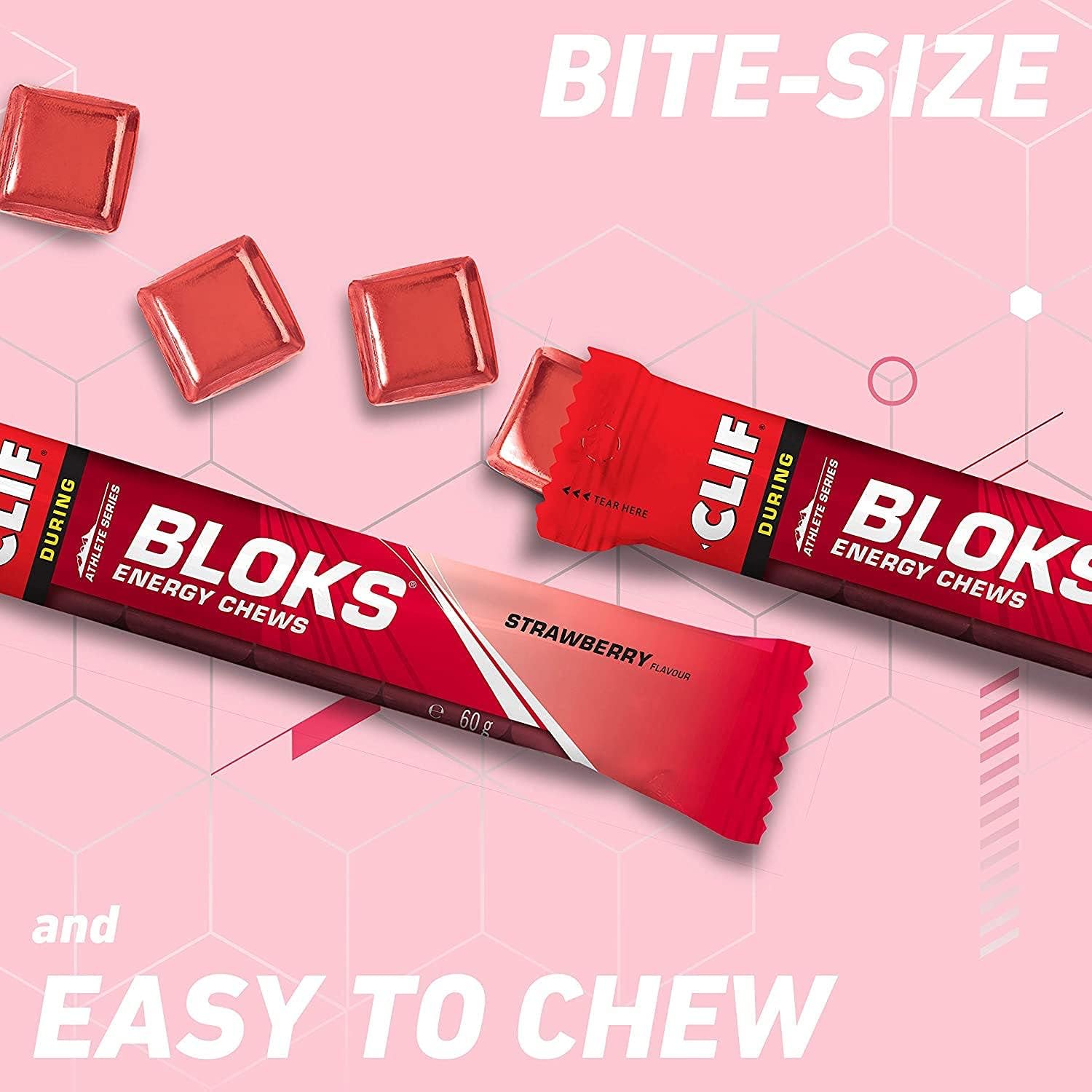Clif @ WOWOOO SHOT BLOKS : Energy Chews : 2 Pack Strawberry - Image 4