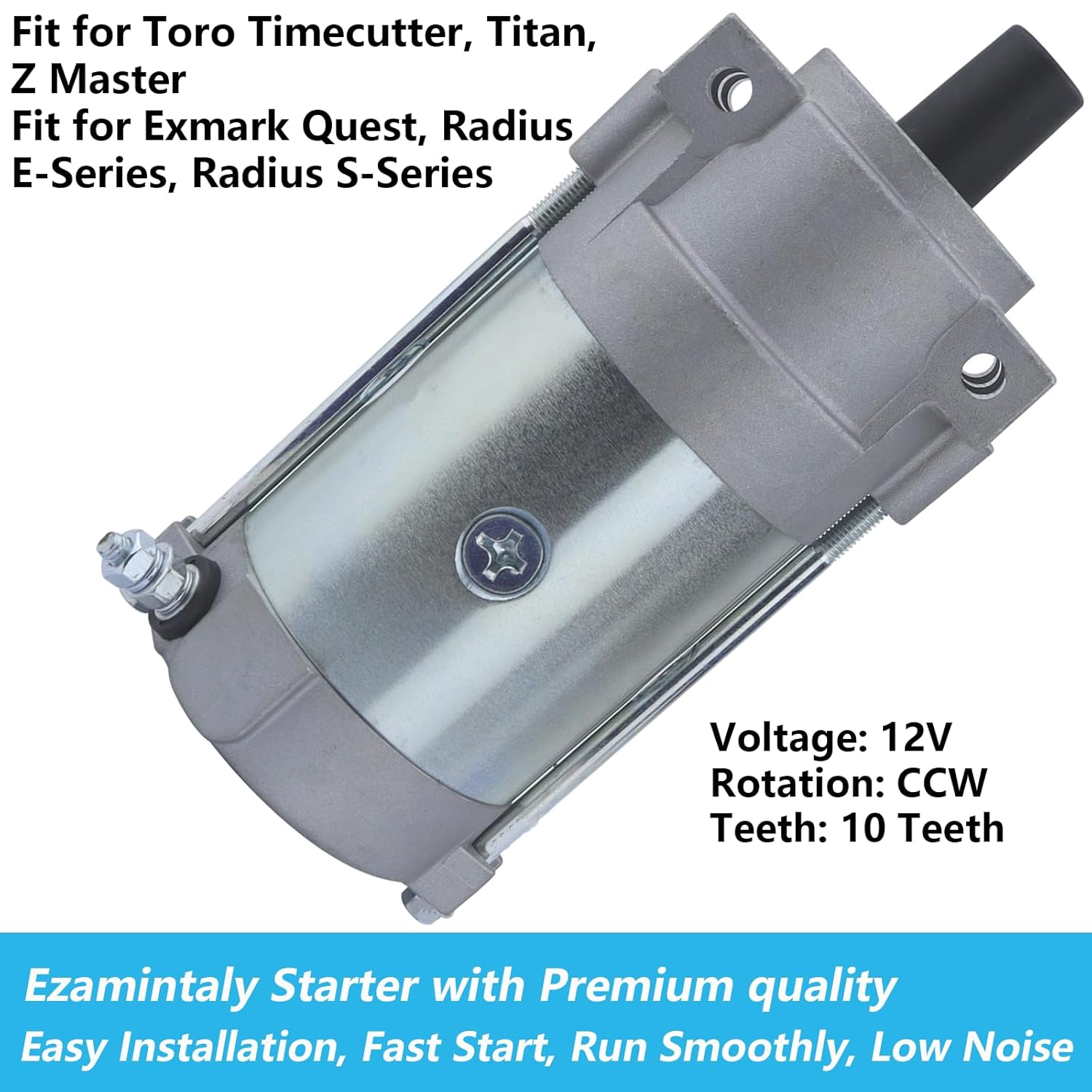 136-7880 Starter Replacement for Toro Timecutter Emark Titan HD Z Master Quest Radius E-Series S-Series Lawn Mowers for 2P77F Engines 133-1564 127-9209 133-9828, Timecutter Starter for Toro