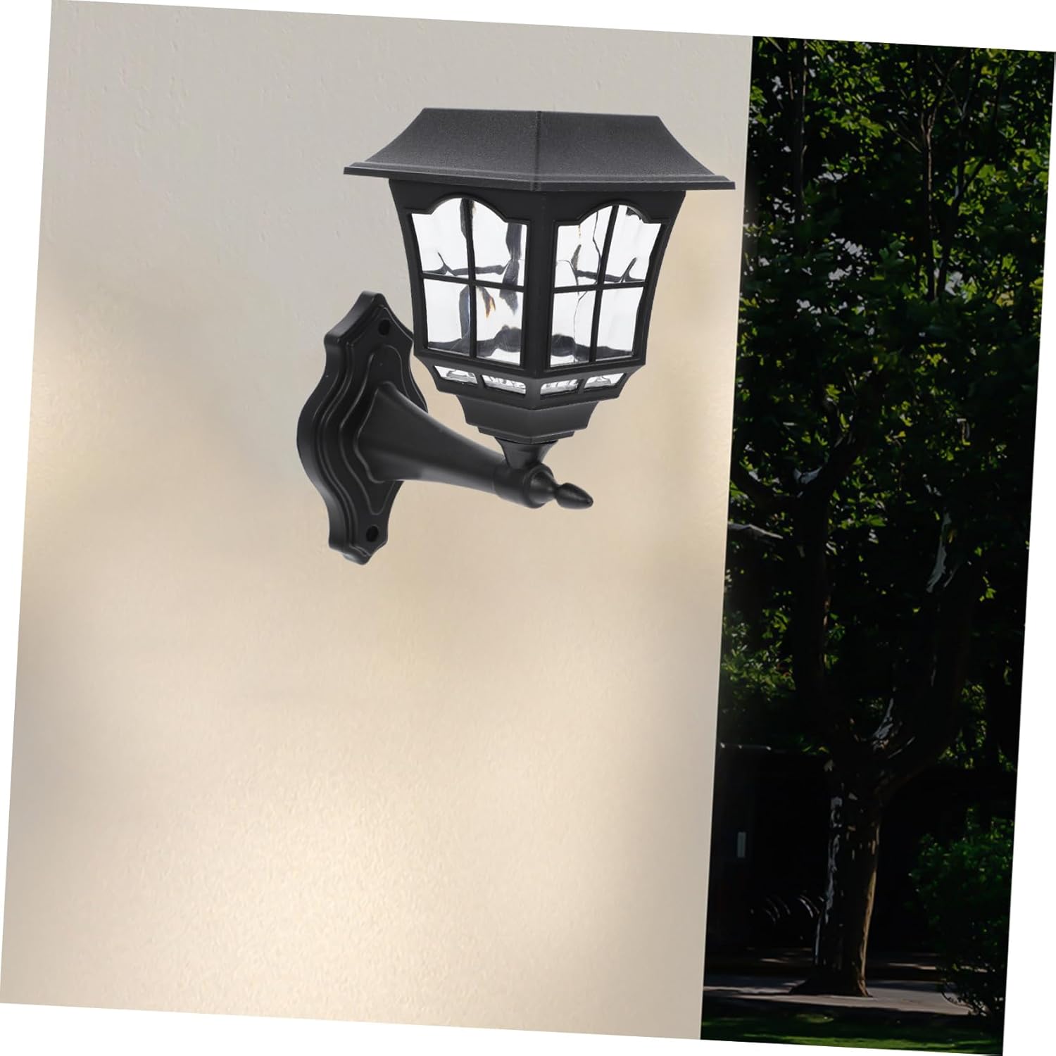 POPETPOP 2pcs Waterproof Solar Wall Lights for Garden Pathway LED Outdoor Solar Lamps Dual Function for Yard and Patio Decor Energy-Saving Lighting