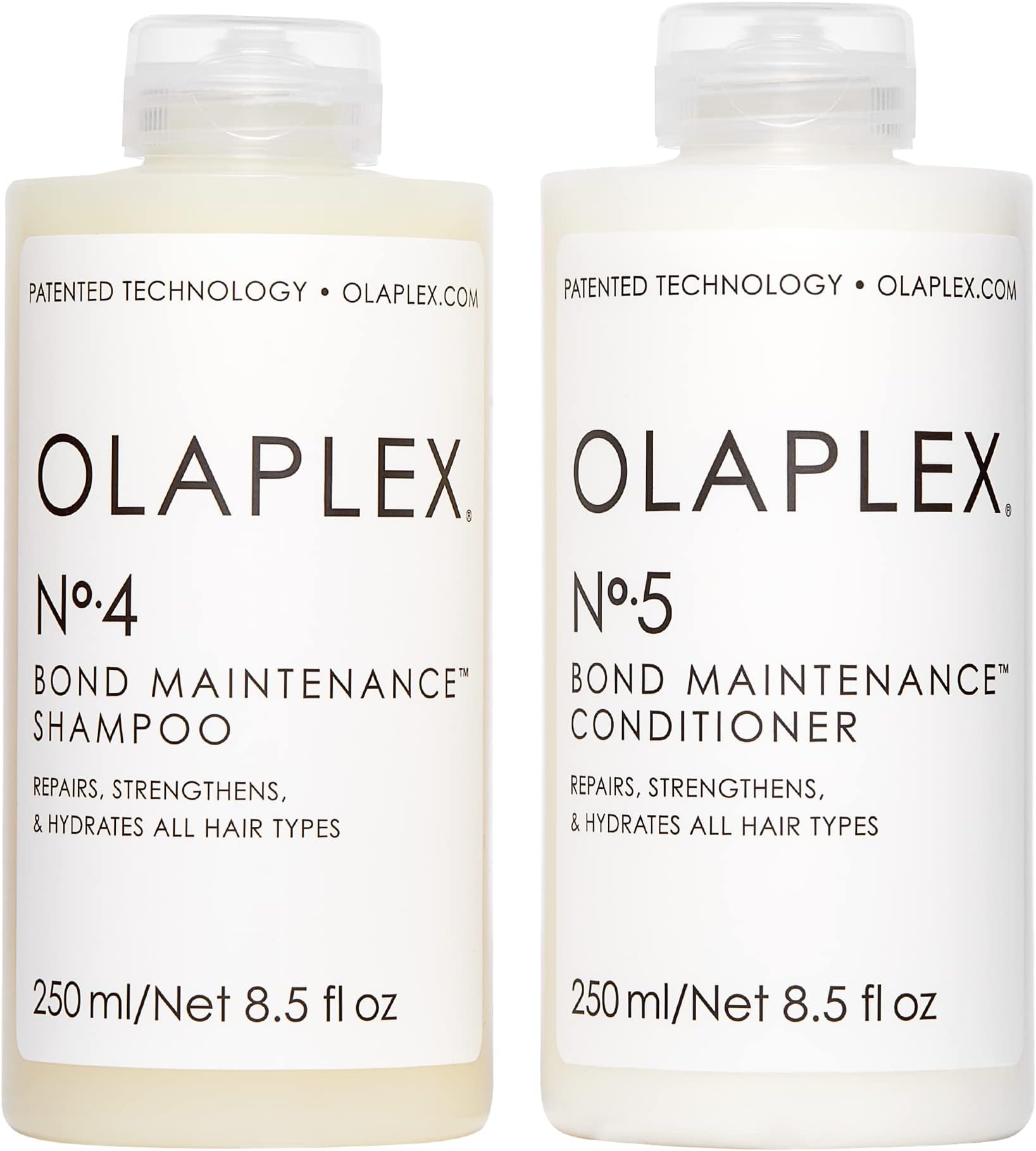 Olaplex No. 5 Bond Maintenance Conditioner, 8.5 Fl Oz No. 4 Bond Maintenance Shampoo, 8.5 Fl Oz