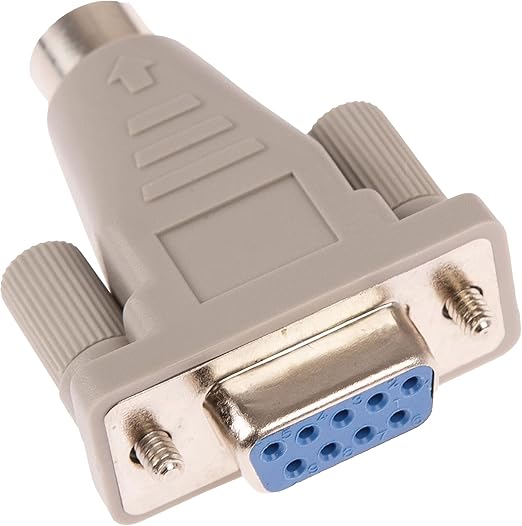 CDL Micro PS/2 6 Pin Mini Din Female to DB9 Serial 9 Pin Female Mouse