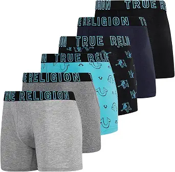  Mens Boxer Briefs Cotton Stretch Underwear for Men Pack of 6