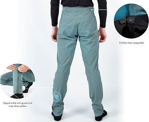 Miniatura 4 de Endura Pantalón de ciclismo MT500 Burner para hombre Negro, Negro 20, Azul Electric, Paprika