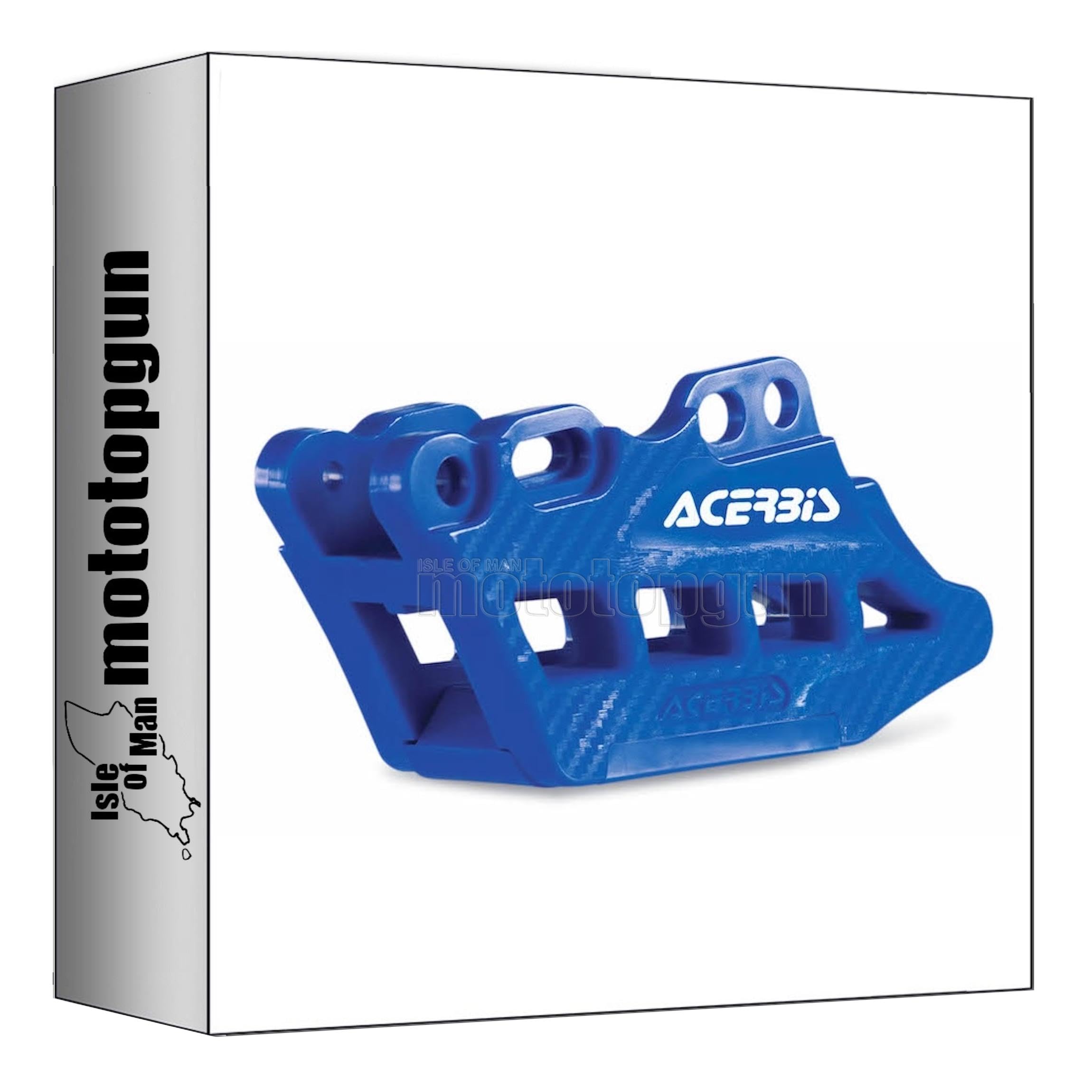 Guía de cadena Acerbis 2.0 azul para moto Yamaha WRF 250 de 2003 a 2019 4