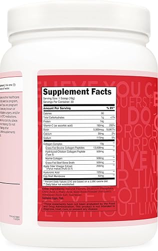 Vista 4 de TransformHQ Beauty Colágeno (30 porciones) Fruit Punch - Fórmula para cabello, piel y uñas