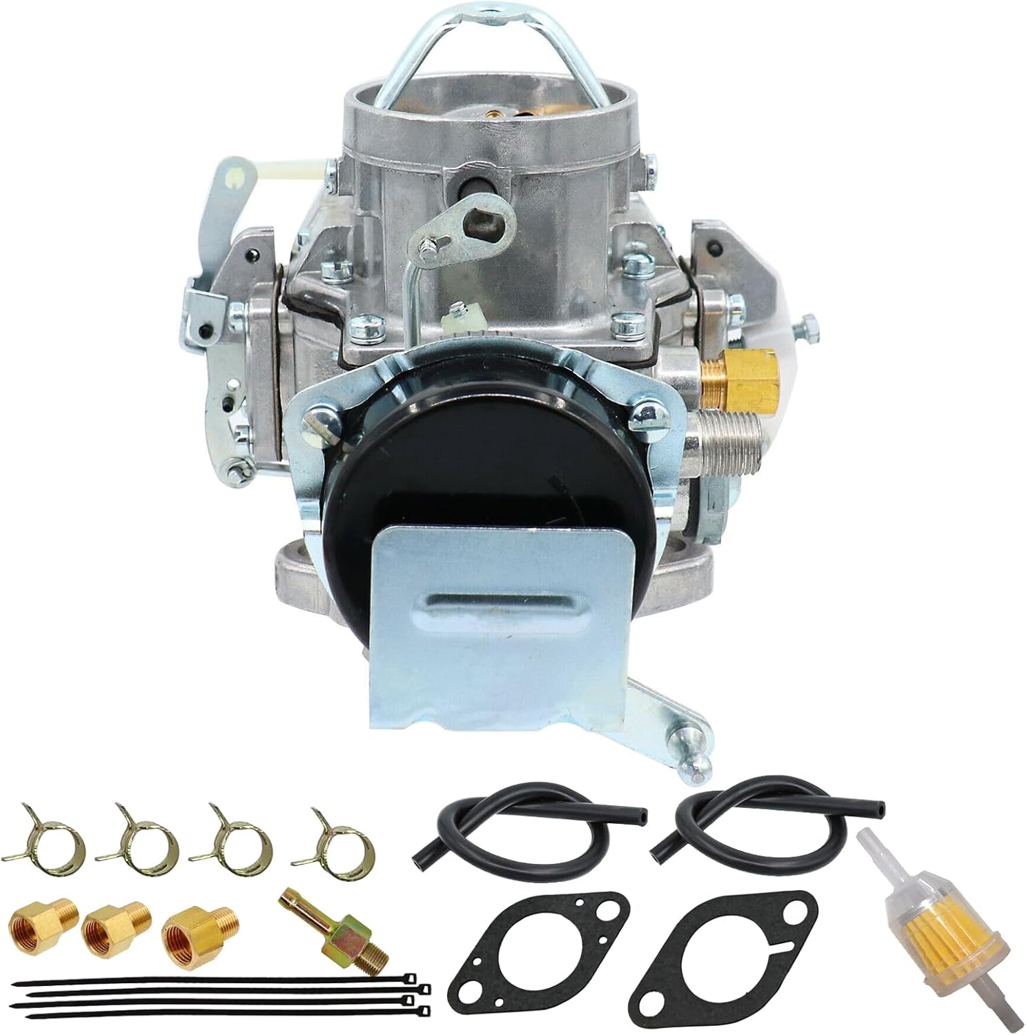1 Barrel Carburetor Autolite 1100 Straight 6 Cyl 170 200cu 2.8L 3.3L Engines for Ford 1963-1969 Mustang Falcon Ranchero Club Wagon Mercury Comet Country Sedan Automatic Choke