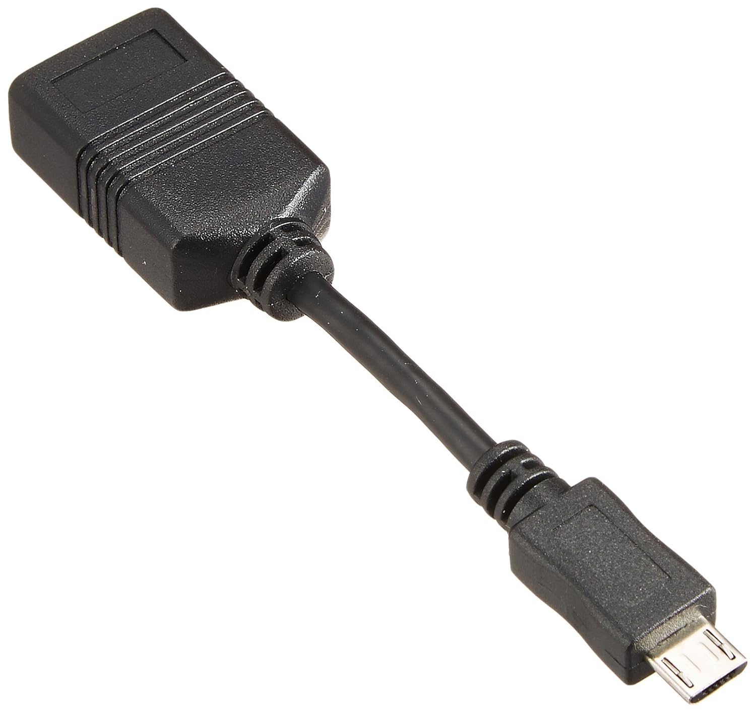iBUFFALO BSMPC11C01BK USB (microB to A) Adapter for Tablets, Black