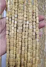 Rideau de Porte avec Perles de Bambou pour Décoration et Protection Contre Les Insectes,Rideaux Séparateurs de Pièce,pour Fenêtre,Balcon,Chambre,Entrance (120 brins 120cm x 195cm,Bois)