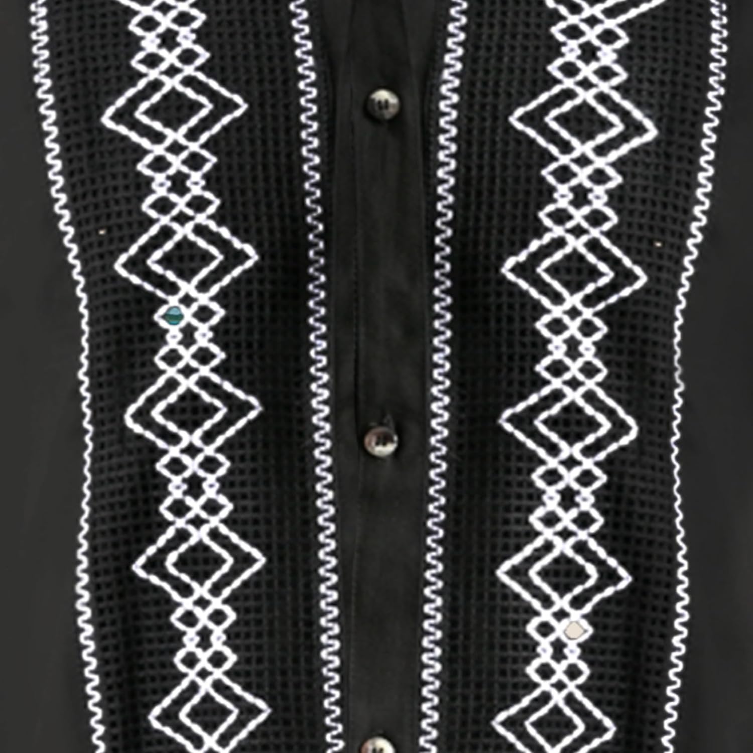 Mexican Guayabera Short Sleeve Shirt for Men Traditional Style Pattern Embroidery Mexican Shirt. Made in Mexico. 100% Cotton - Image 8