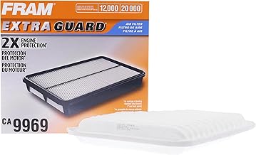 FRAM Extra Guard CA9969 Replacement Engine Air Filter for Select Chevrolet and Pontiac Models, Provides Up to 12 Months or 12,000 Miles Filter Protection
