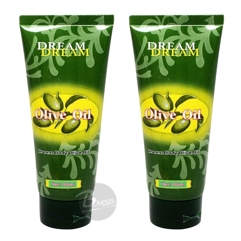 Óleo corporal Dream com azeite de oliva, 100 mL, pacote com 2