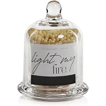 Zodax Apothecary Guild Matches with Glass Cloche, 3", 150-Pack - Yellow Tip