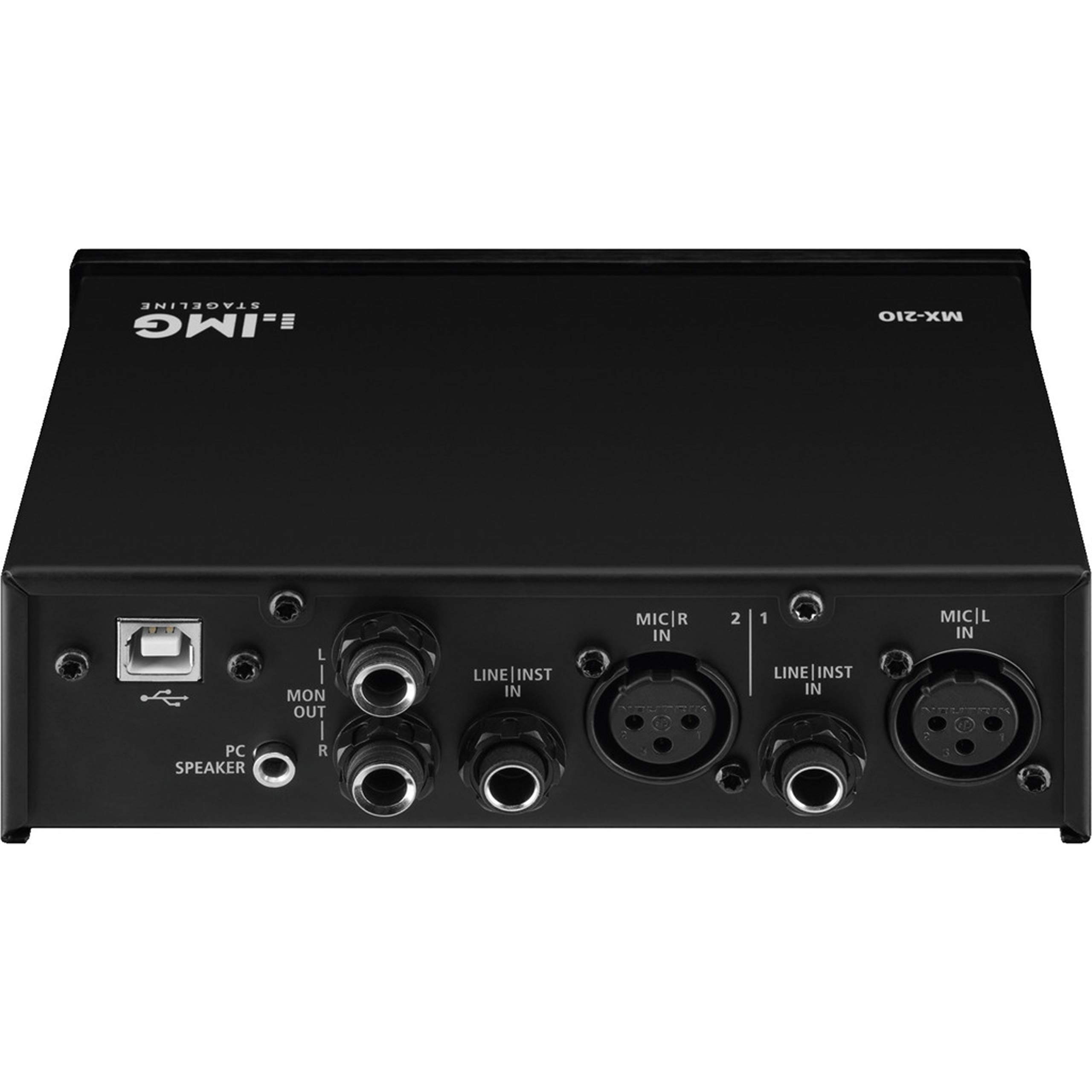 IMG Stageline MX-2IO Interface d'enregistrement USB 2 canaux Noir