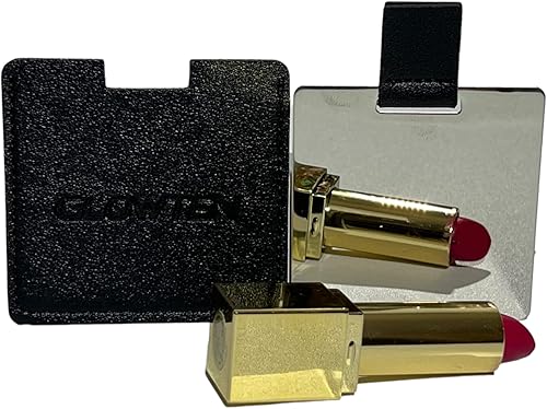 Miniatura 8 de Espejo compacto irrompible de acero inoxidable de mano de viaje cuadrado rosa