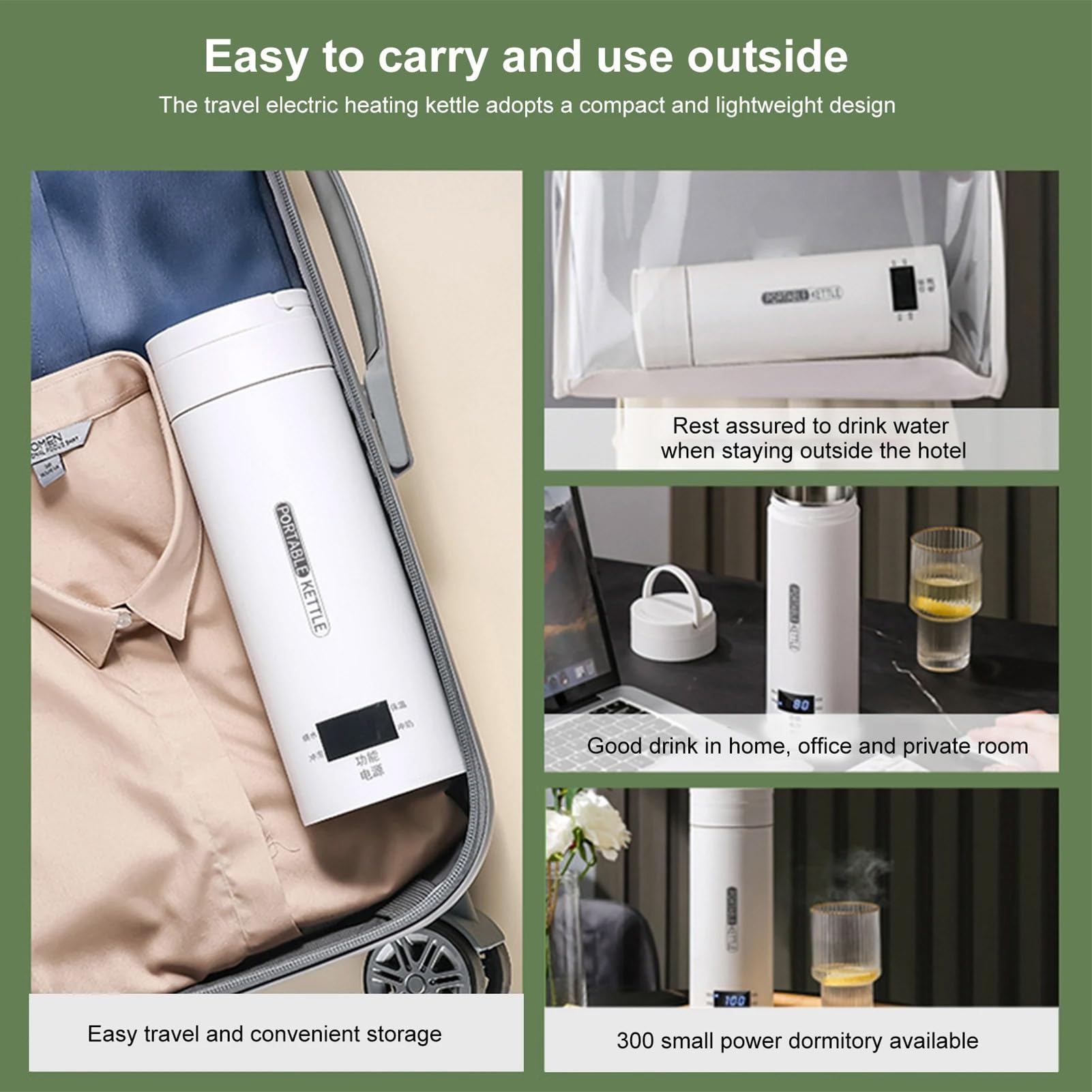 Taza De Viaje Calentador Inteligente Para Coche - Calentador Eléctrico | Universal 12 Voltios Con Pantalla Digital | Vaso De Café De Temperatura Ajustable, Calentador De Fórmula Para Bebé, Calentado