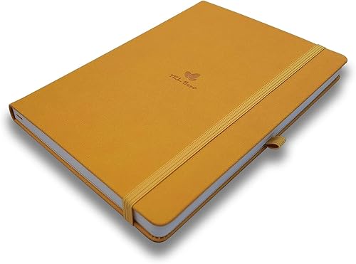 Miniatura 10 de Cuaderno A5 de tapa dura con lazo para bolígrafo, rayado universitarioforrado, 5.7 x 8.3 pulgadas, 192 páginas numeradas de papel grueso de alta