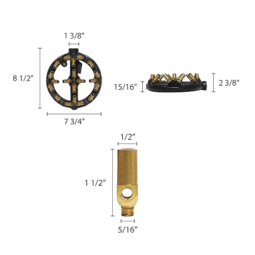 Miniatura 2 de Thunder Group IRBR002CN Jet Burner 23 puntas rangos de potencia de 62000 a 160000 BTU