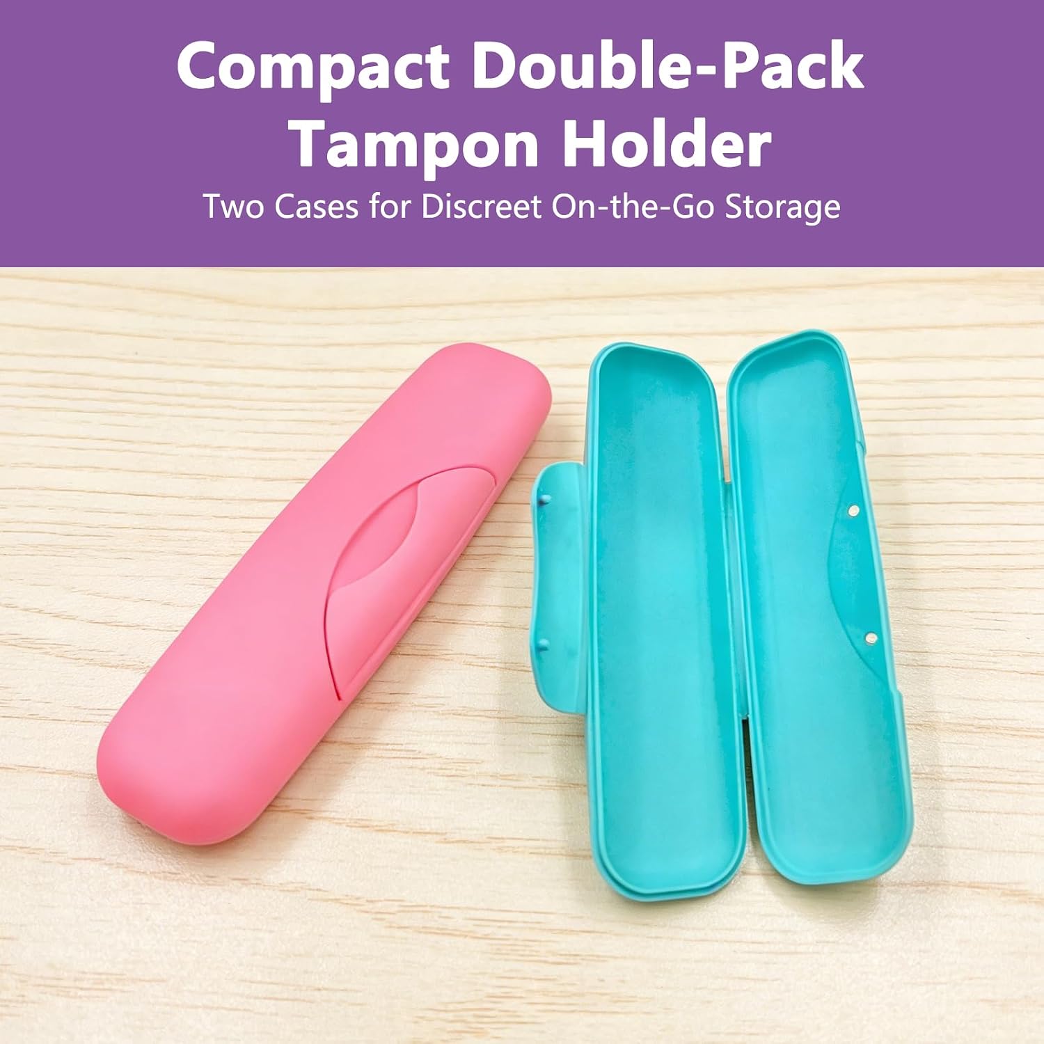 2Pcs Tampon Holder for Purse Small Storage Case and Organizer Bag Portable Feminine Product Bags, Compact Period Bag for Women Discreet Small Pouch that Fits Easily in Any Purse or Pocket image 3