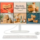 HP 22" FHD All-in-One Desktop Computer, 16GB RAM, Quad-Cores Intel N100, Windows 11, 128GB Storage, Office 365 for Web, Keyboard & Mouse Included, White