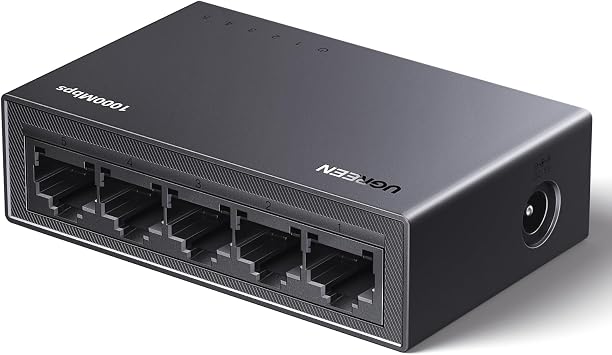 UGREEN 5 Port Gigabit Network Switch, Ethernet Splitter Hub