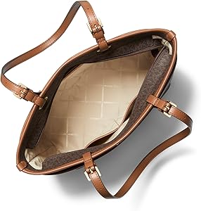 Amazon.com: Michael Kors Winston Medium Top-Zip Pocket Tote Bag