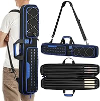 Vista 8 de BOSSTIN Estuche para taco de billar, 3 x 4 / 5 x 5 pulgadas, accesorios para taco de billar, funda acolchada suave 4 azul: 5 x 5