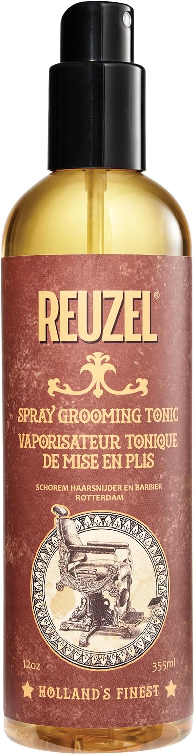 Reuzel Hairspray Grooming Tonic - Subtelny Jabłko, Perfumy Peppermint - Idealny do suszenia w dmuchaniu - idealny do objętości, liftingu i tekstury - Low Shine - chroni włosy od całej stylizacji | Lightweight Blow Dry Heat Protectant. Adds Volume, Lift