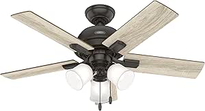 Hunter Fan Company 52352 Crystal Peak Ceiling Fan, Noble Bronze