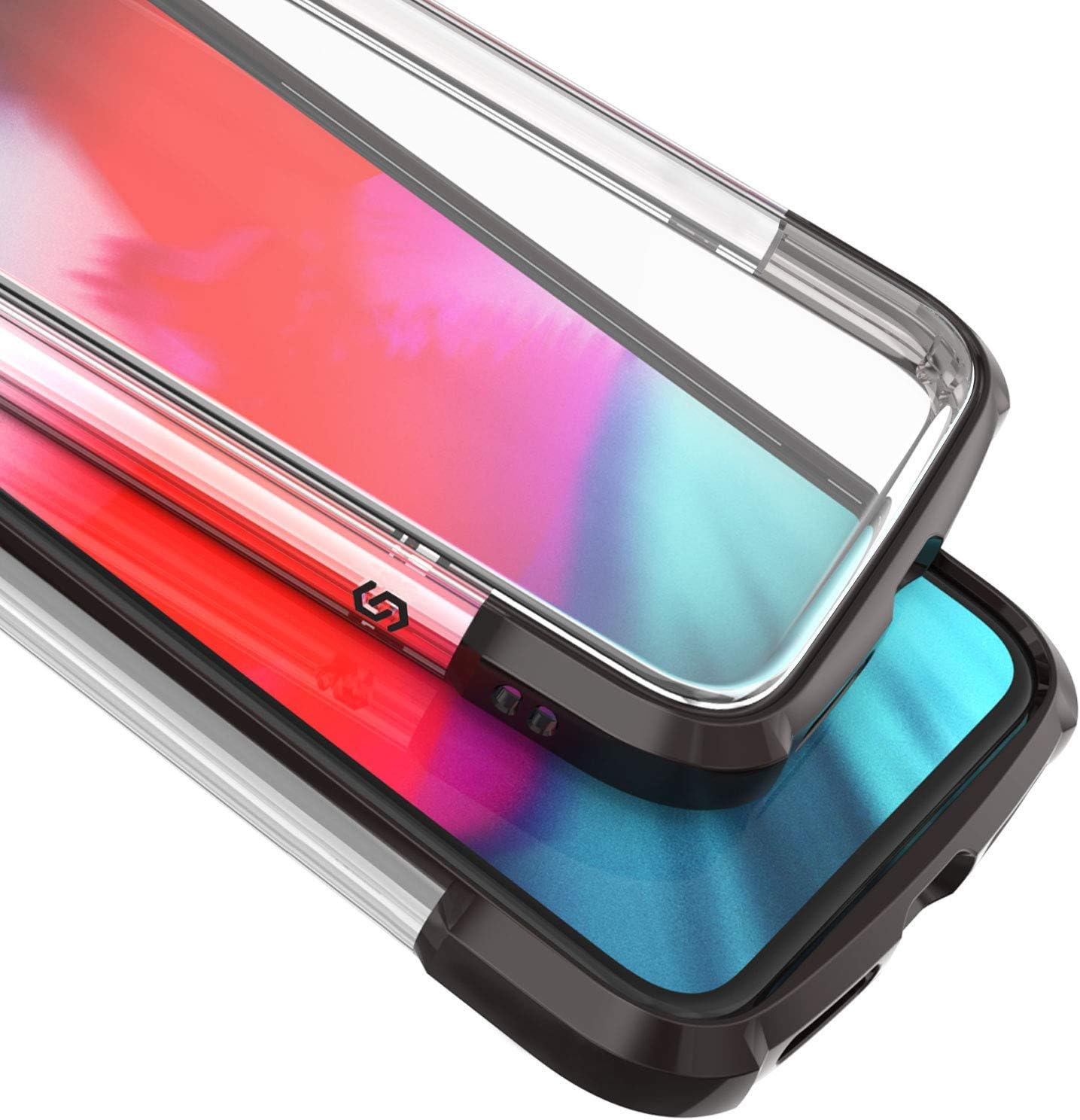 SYNCWIRE Shockproof iPhone X Case, iPhone Xs Case – Ultra Shock-Absorption & 4 Corners Heavy Duty Protection Phone Case with Soft TPU Protective Case Cover for iPhone X/Xs - HD Clear