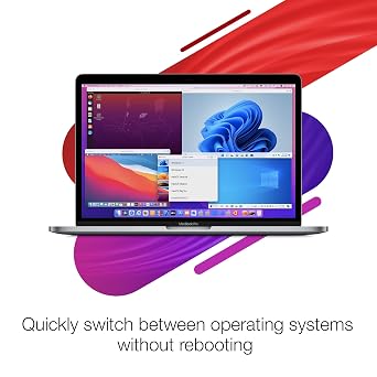 Parallels Desktop 19 for Mac | Run Windows on Mac Virtual Machine Software | 1 Device | 1 User | 1 Year | Mac | Code [Courier]