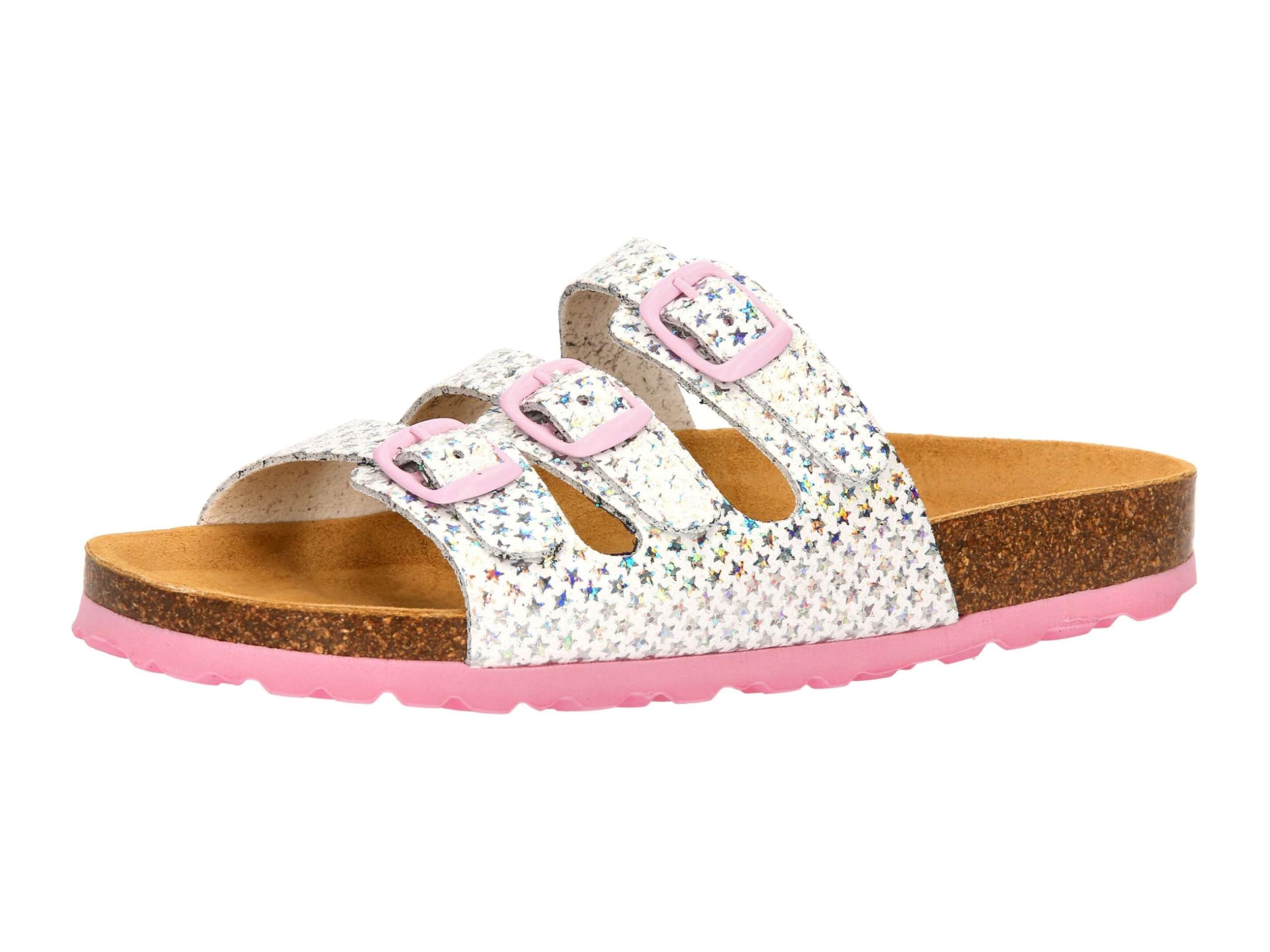 Lico Bioline Starline Mule, Weiss/Silber, 1.5 UK Child
