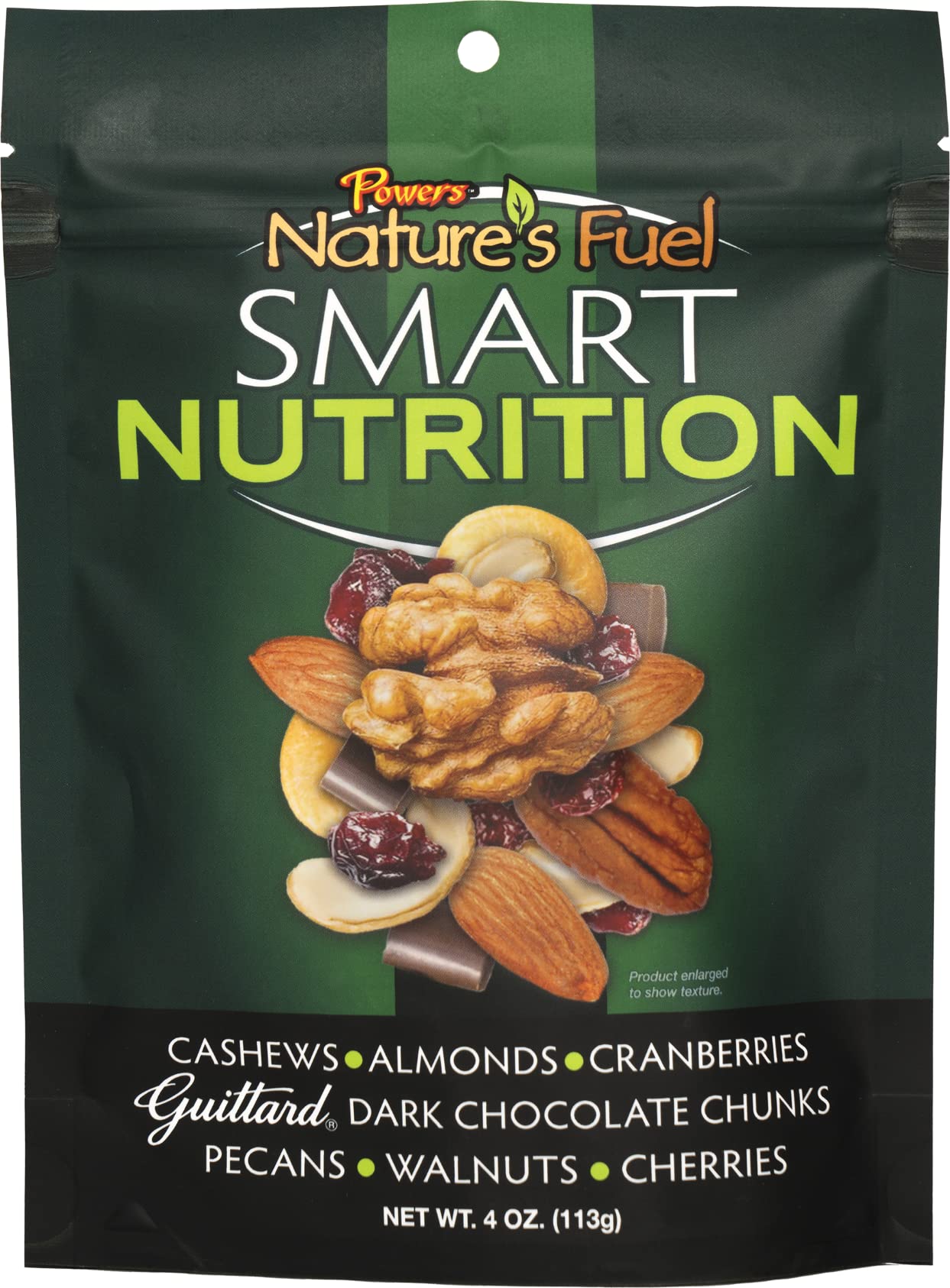 Powers Nature’s Fuel - Smart Nutrition Trail Mix Snack Packs, All-Natural Trail Mix Packs, Trail Mix Individual Packs with Cashews, Almonds, Dried Cranberries, and More, 4 Oz, 8-Pack