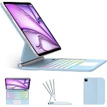 Magic Keyboard Case for iPad Air 11 inchM4 2026,M3 2025,M2 2024&iPad Pro 11 inch4th/3rd/2nd/1st Gen,iPad Air 5th/4th Gen Case with Keyboard,Backlit, Floating Cantilever Stand, Multi-Touch Trackpad