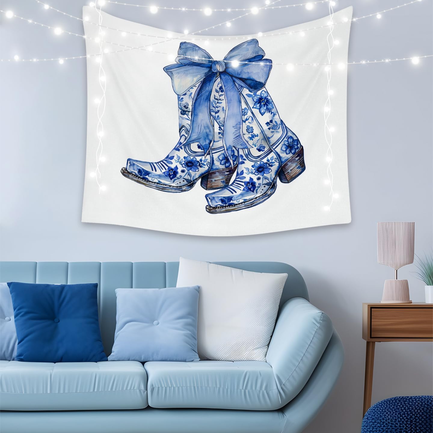 ULRICO / ウルリコ （GIALLO SCURO） -デュベティカ オンラインストア LiTiu トレンディコケットウォールデコ、ブルーボウカウガールブーツプレッピールームデコタペストリー、女の子の寝室寮、50x60イ
