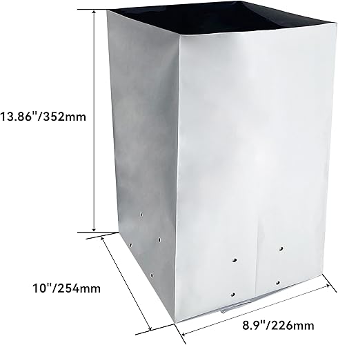 Miniatura 3 de (R Poly Grow Bag Planters Panda Film Negro y Blanco 7 Galones 25pcs