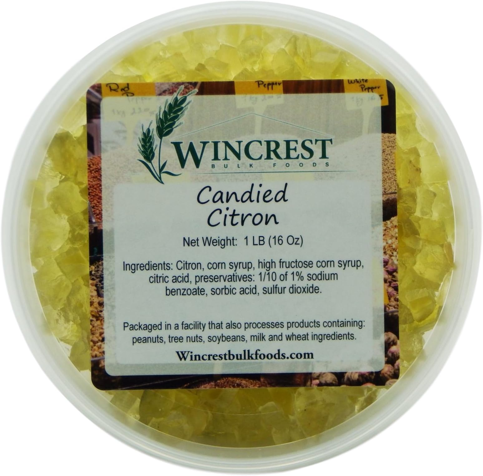Candied Fruit - 1 Lb Tub (Diced Citron)