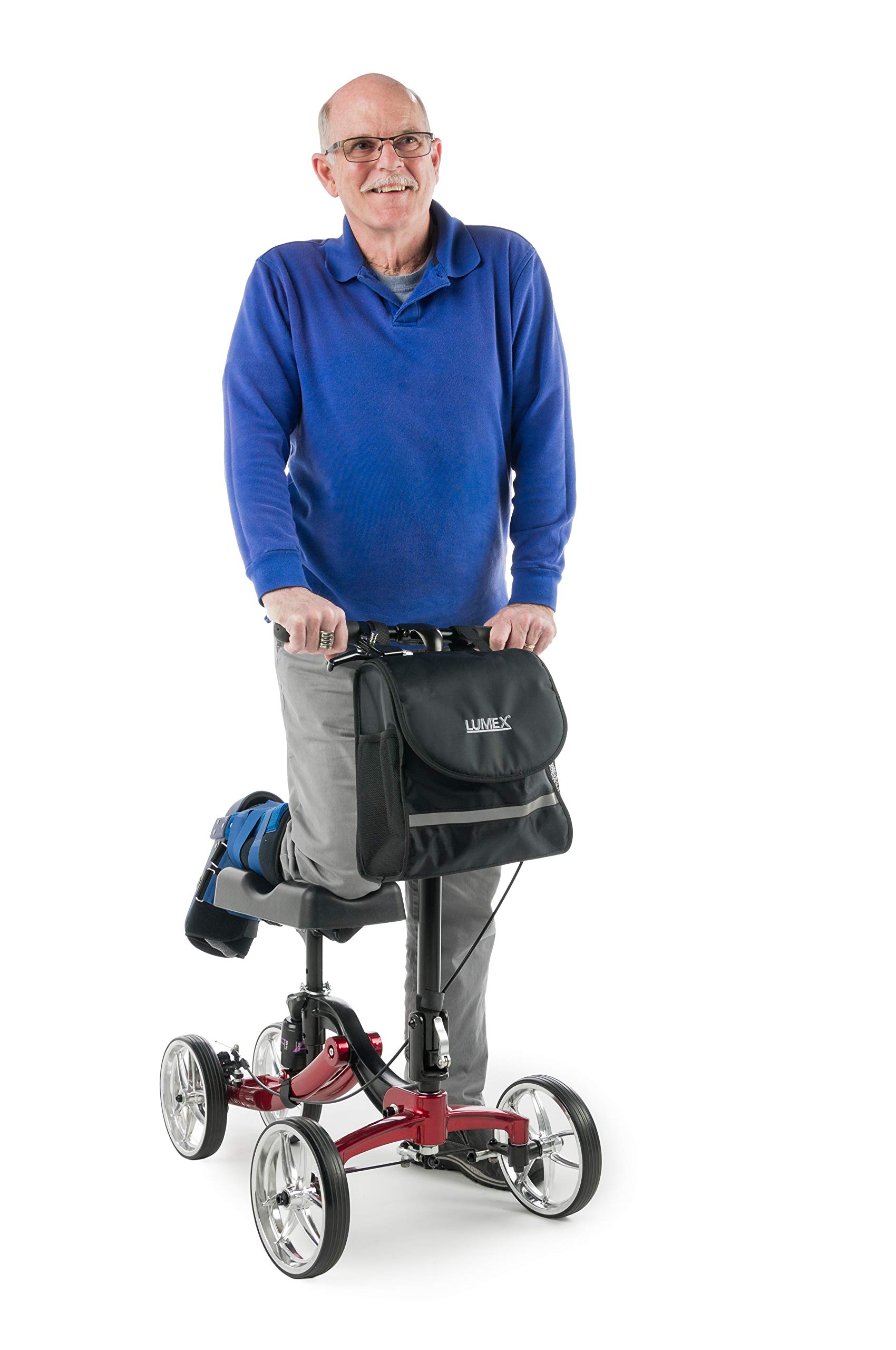 Lumex S8 Knee Scooter, Steerable Rolling Knee Walker for Adult Foot & Leg Injuries