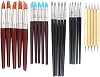 25 Pcs Clay Sculpting Tools Polymer Stylus Tool Set, Clay Shaping Tools Rubber Brushes Wipe Out Tool for Sculpture Pottery, Blending, Drawing